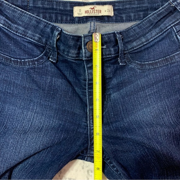 Hollister Deep Indigo Skinny Jeans 0 - Picture 7 of 7